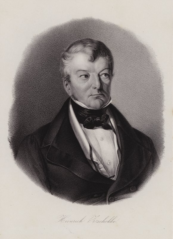Heinrich Zschokke , sveitsisk forfatter og reformator (gravering) av Swiss School