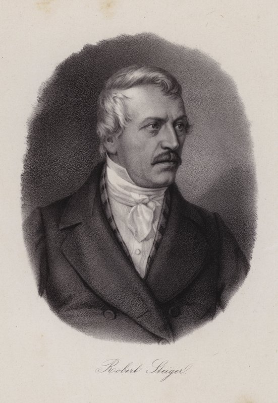 Jakob Robert Steiger , sveitsisk politiker og president for det sveitsiske nasjonalrådet (gravering) av Swiss School