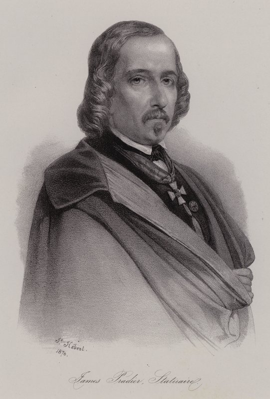 James Pradier , sveitsiskfødt fransk billedhugger (gravering) av Swiss School