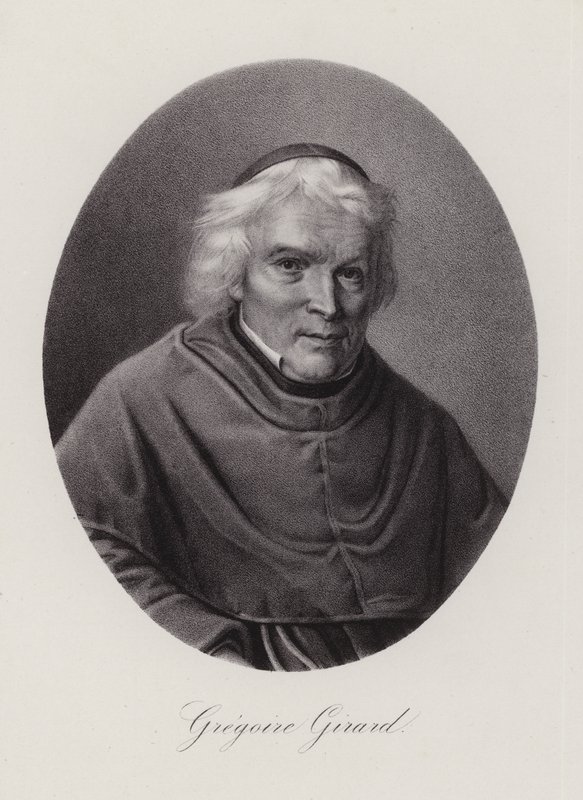 Jean-Baptiste Girard, sveitsisk fransiskansk pedagog (gravering) av Swiss School