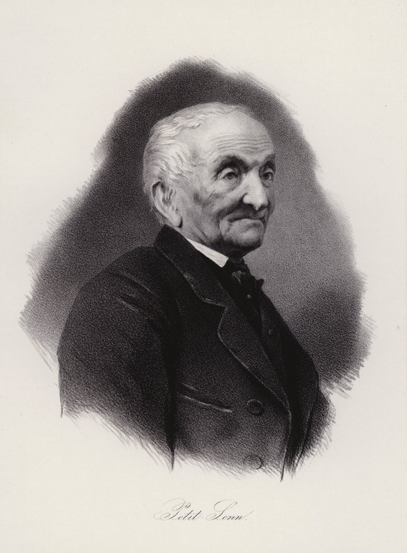 Jean Antoine Petit-Senn , sveitsisk poet (gravering) av Swiss School