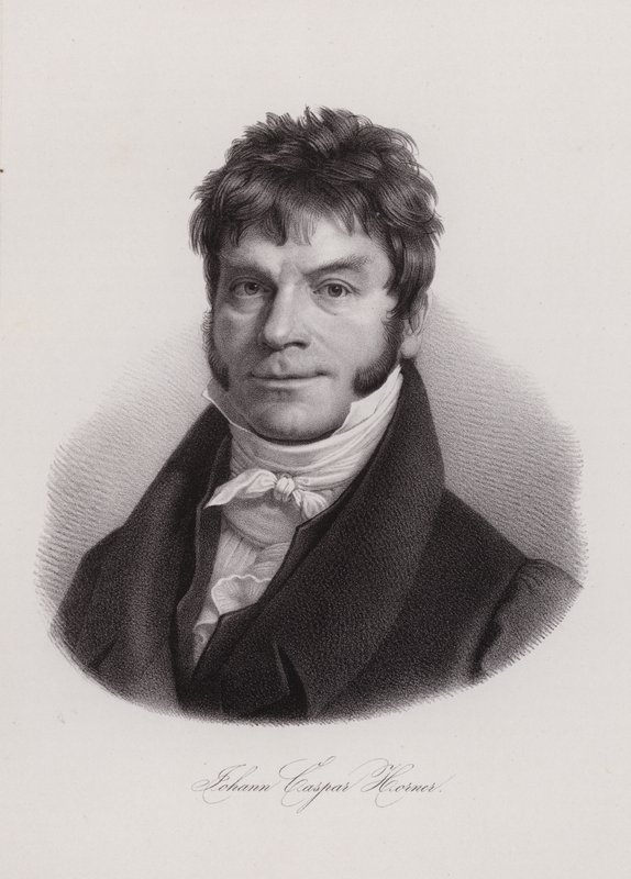 Johann Caspar Horner , sveitsisk fysiker, matematiker og astronom (gravering) av Swiss School