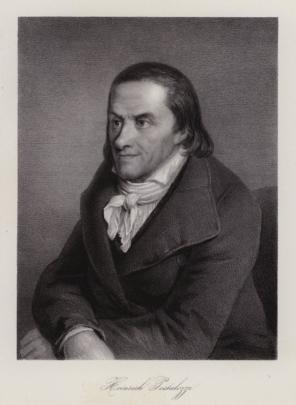 Johann Heinrich Pestalozzi , sveitsisk utdanningsreformator (gravering) av Swiss School