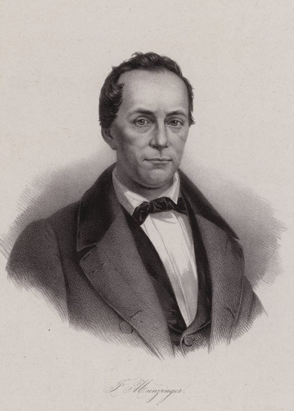 Josef Munzinger , sveitsisk politiker (gravering) av Swiss School