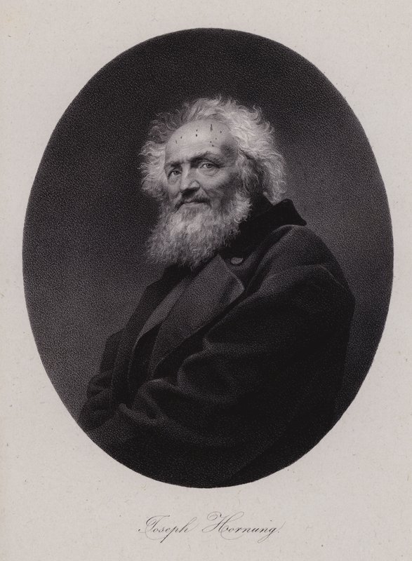 Joseph Hornung , sveitsisk maler (gravering) av Swiss School