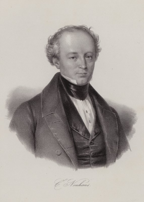 Karl Neuhaus , sveitsisk politiker (gravering) av Swiss School