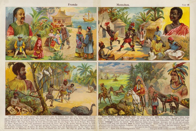 Verdens folk (chromolitho) av Swiss School