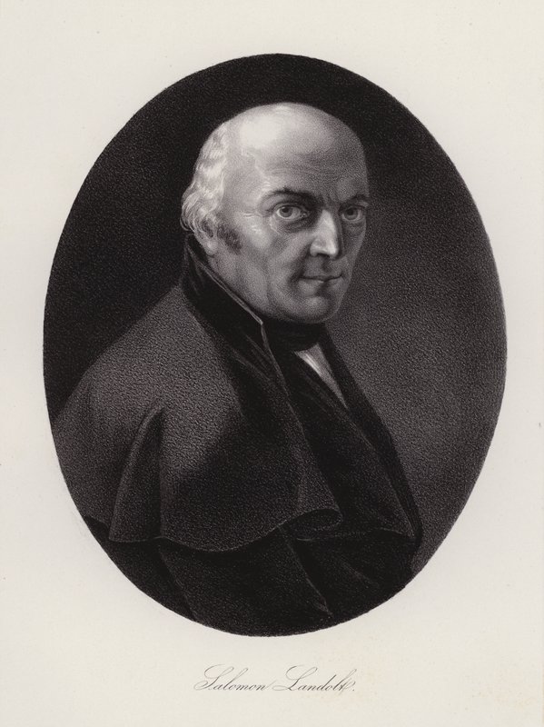 Salomon Landolt , sveitsisk politiker (gravering) av Swiss School