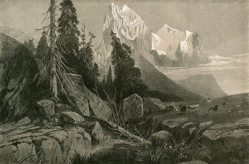 Wellhorn og Wetterhorn av Swiss School