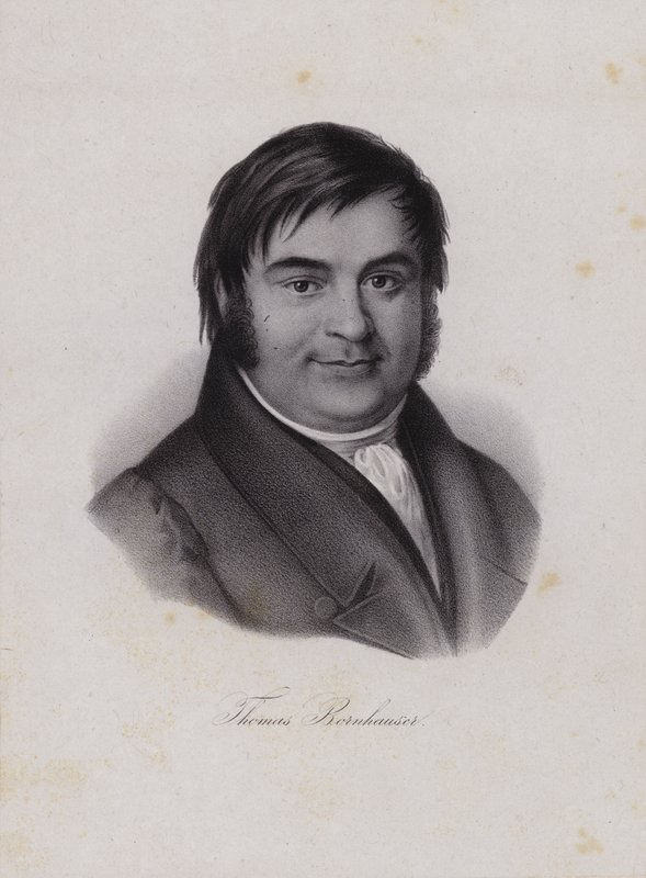 Thomas Bornhauser , sveitsisk teolog (gravering) av Swiss School
