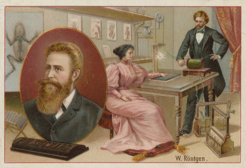 Wilhelm Roentgen , tysk fysiker av Swiss School