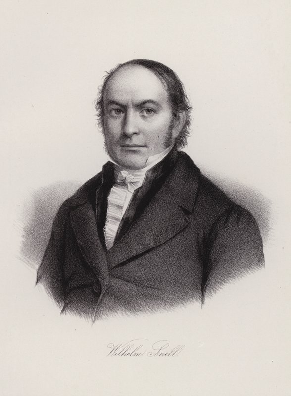 Wilhelm Snell , sveitsisk professor og politiker (gravering) av Swiss School