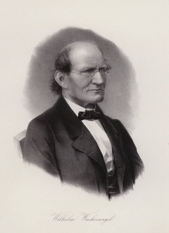 Wilhelm Wackernagel , tysk-sveitsisk filolog (gravering) av Swiss School