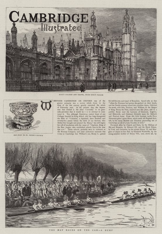 Cambridge illustrert av Sydney Prior Hall