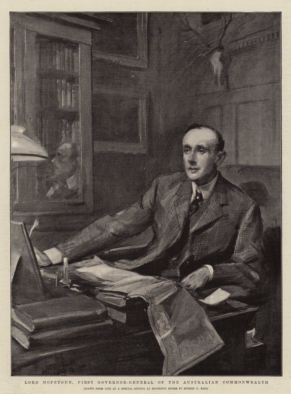 Lord Hopetoun, første generalguvernør for det australske samveldet av Sydney Prior Hall