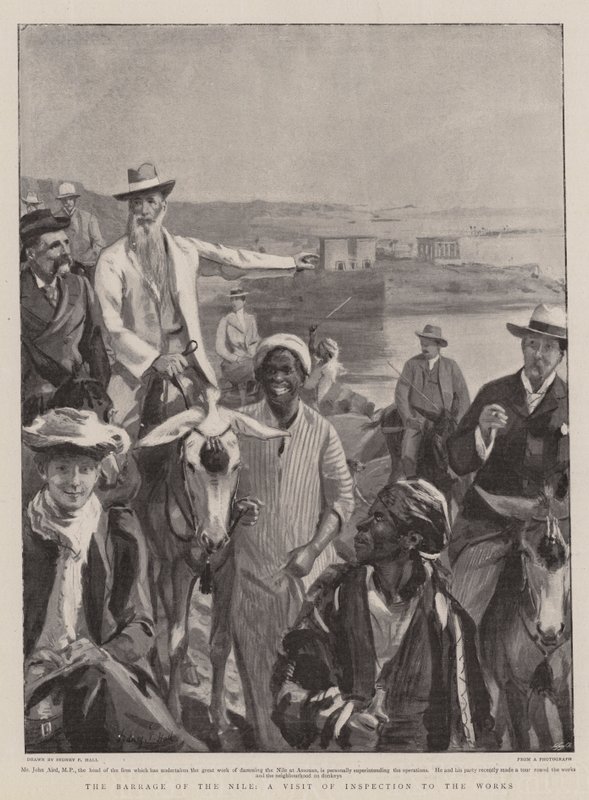 The Barrage of the Nile, et inspeksjonsbesøk til verket av Sydney Prior Hall