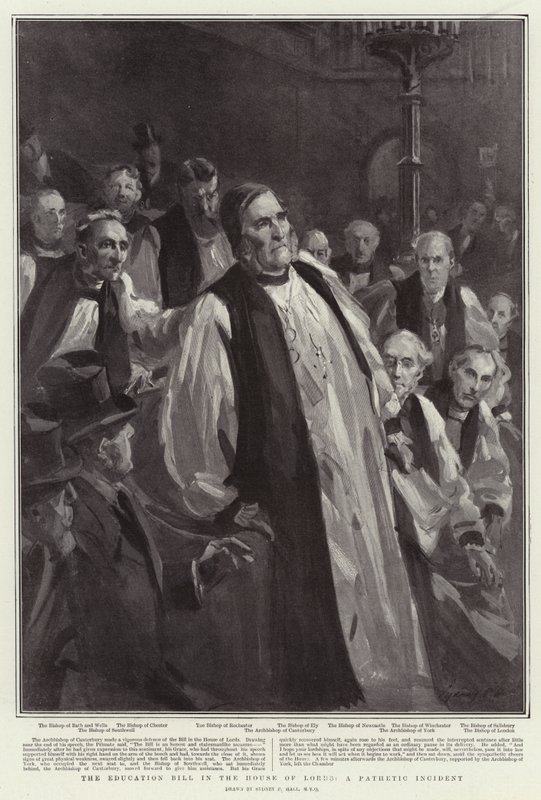 Utdanningsloven i House of Lords, en patetisk hendelse av Sydney Prior Hall