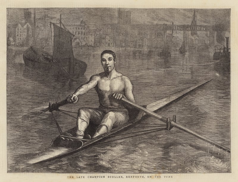 The Late Champion Sculler, Renforth, på Tyne av Sydney Prior Hall
