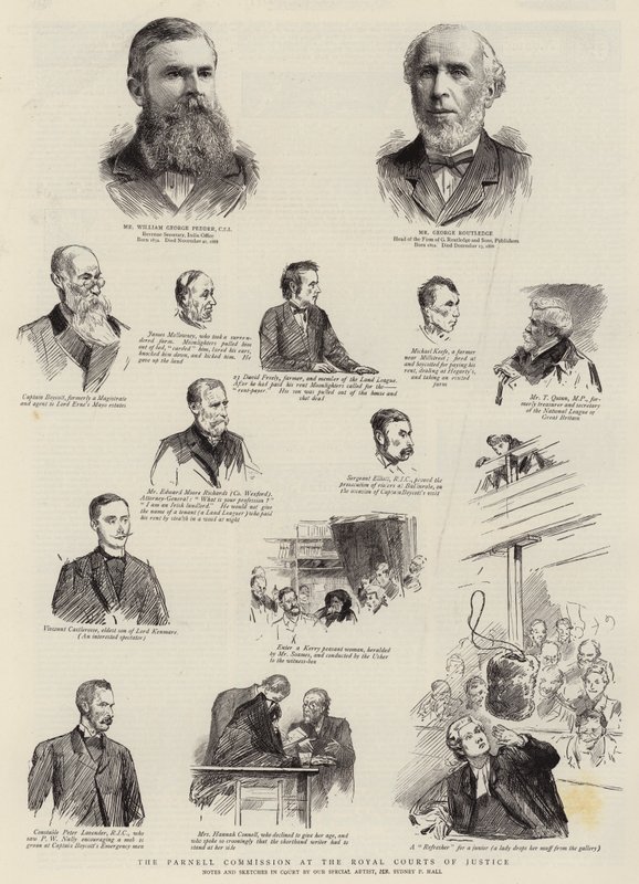 Parnell-kommisjonen ved Royal Courts of Justice av Sydney Prior Hall