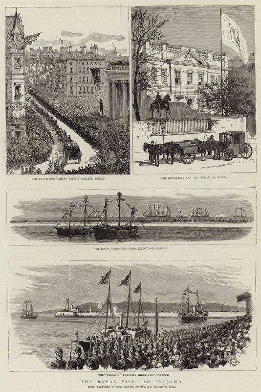 Det kongelige besøket til Irland av Sydney Prior Hall