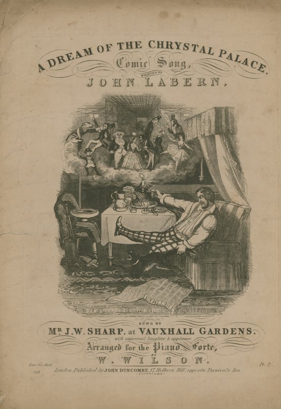En drøm om Crystal Palace, en komisk sang av John La Bern av T. Hampson Jones