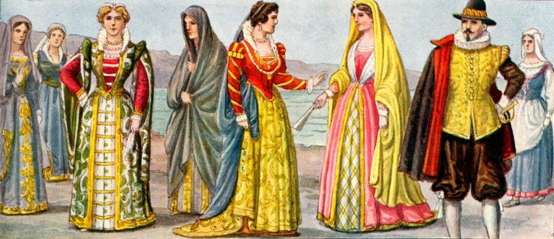 Italiensk kjole fra 1600-tallet av Tancredi Scarpelli