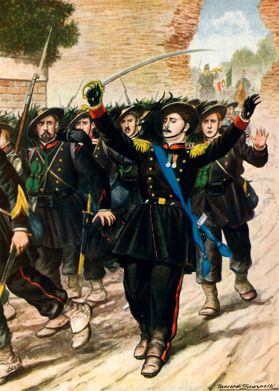 20. september 1870: Porta Pia - Breaking the walls av Tancredi Scarpelli