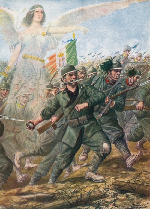 Slaget ved Piave-elven, 1918 av Tancredi Scarpelli