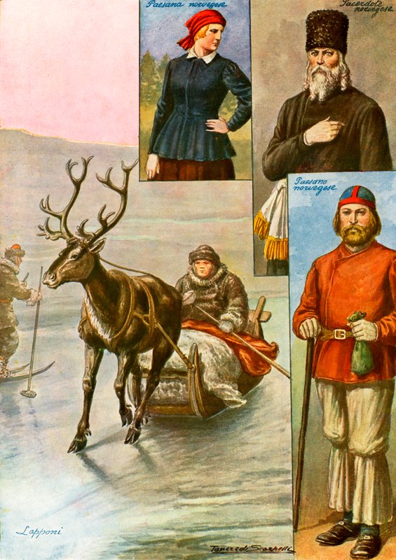 Kostymer fra Norge og Lappland av Tancredi Scarpelli