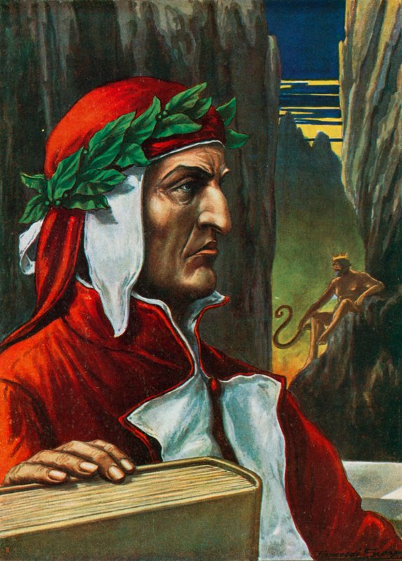Dante Alighieri av Tancredi Scarpelli