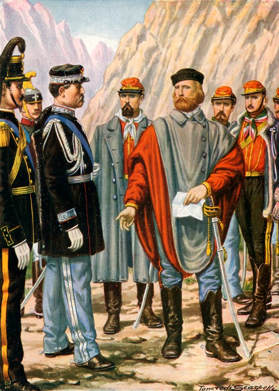 Garibaldi blir bedt om å stoppe kampanjen i Trentino. Han svarer: Jeg adlyder av Tancredi Scarpelli