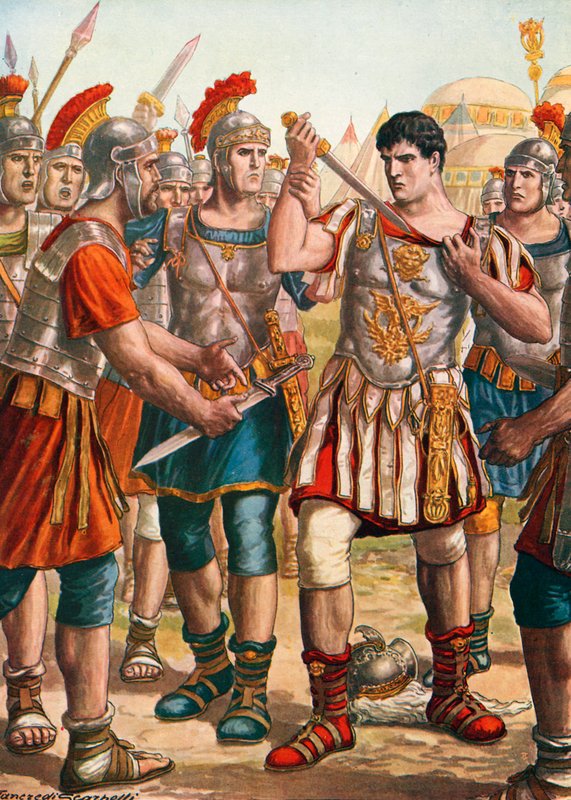 Germanicus tilbød seg å drepe seg selv av Tancredi Scarpelli