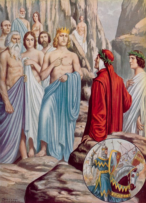 Illustrasjon for Dantes guddommelige komedie av Tancredi Scarpelli