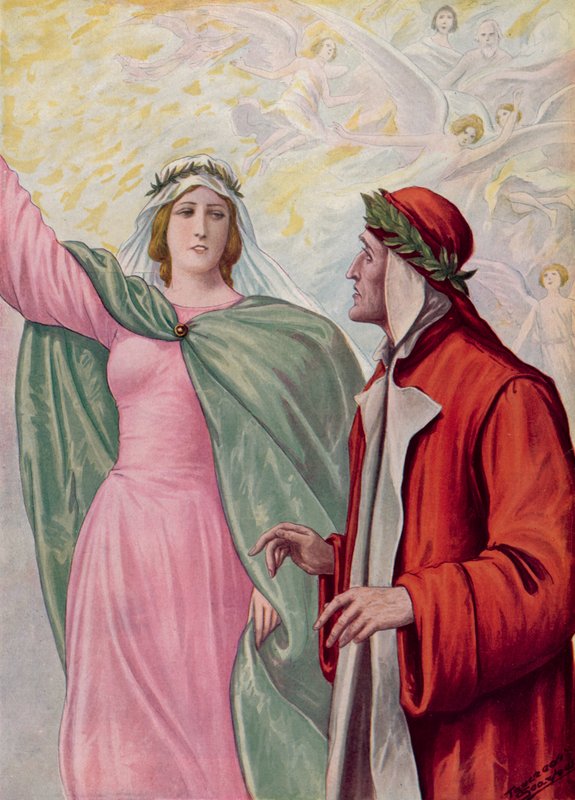 Illustrasjon for Dantes guddommelige komedie av Tancredi Scarpelli