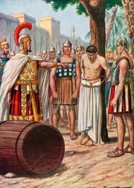 Marcus Atilius Regulus vender tilbake til Kartago av Tancredi Scarpelli