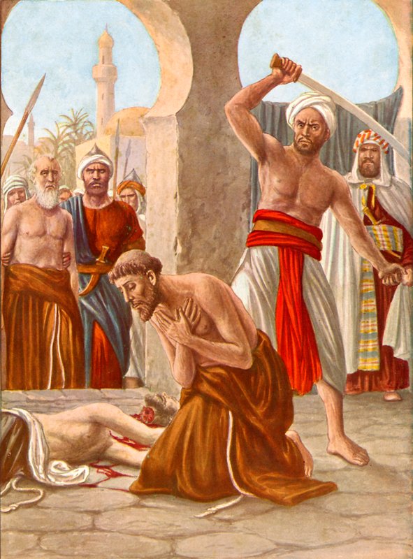 Martyrdøden til broren Jacopo de Padova i India av Tancredi Scarpelli
