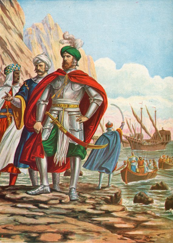 Mustafa lander på øya Kypros i 1570 av Tancredi Scarpelli