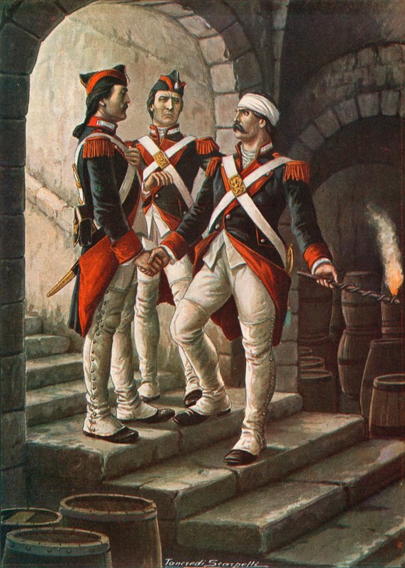 Pietro Micca ved beleiringen av Torino, 1706 av Tancredi Scarpelli