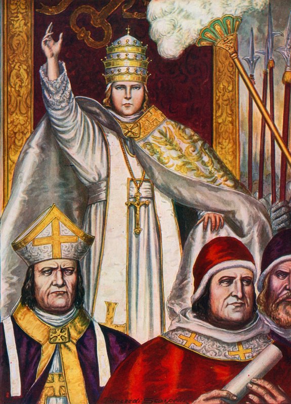 Pave Benedikt IX valgte pave i en alder av 12 år, i 1032 av Tancredi Scarpelli