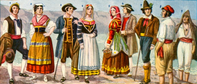 Regional italiensk kjole av Tancredi Scarpelli