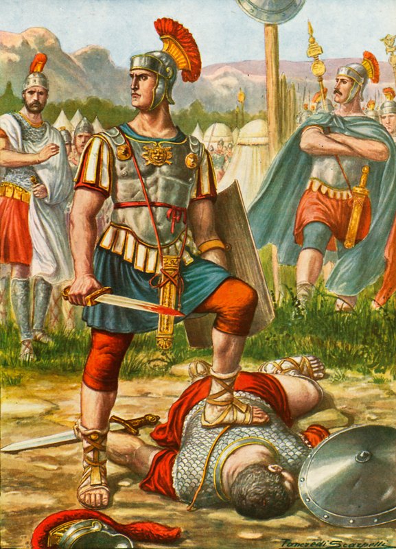 Titus Manlius Torquatus av Tancredi Scarpelli