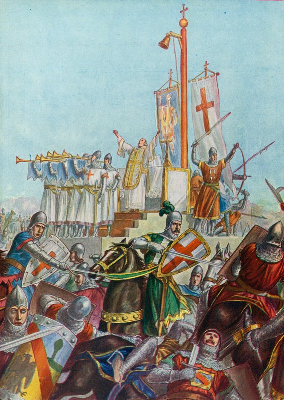 Krigsalter brukt i 1037-38 i forsvaret av Milano mot Conrad II av Tancredi Scarpelli