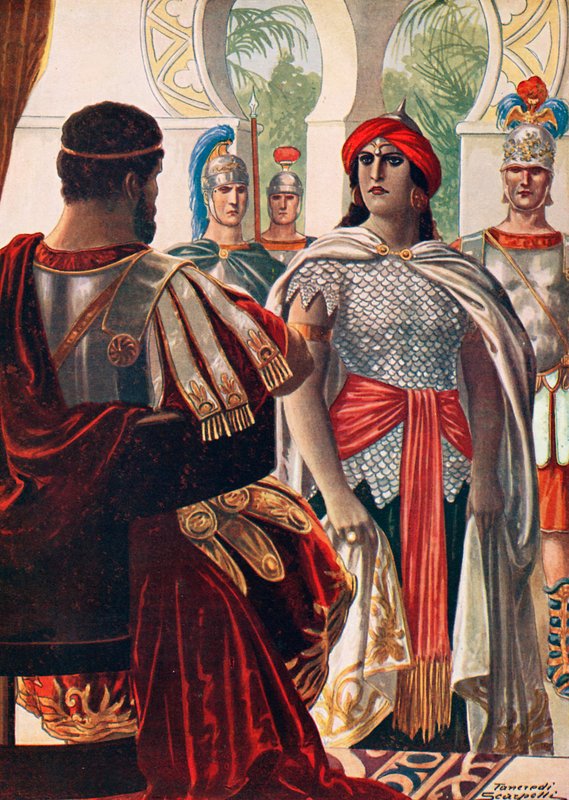 Zenobia i nærvær av Aurelian av Tancredi Scarpelli