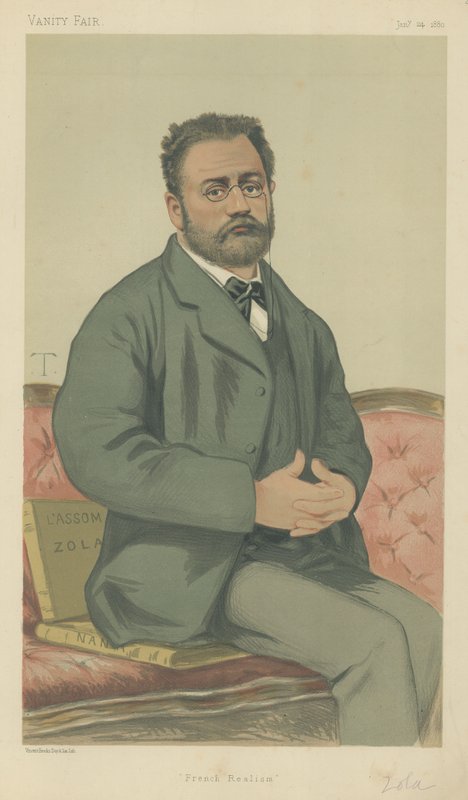 Emile Zola (farge litho) av Theobald Chartran