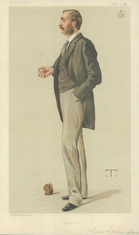 Lord Walsingham, A Naturalist, 9. september 1882, tegneserie Vanity Fair av Theobald Chartran