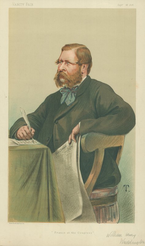 William Henry Waddington, Frankrike på kongressen, 28. september 1878, tegneserie Vanity Fair av Theobald Chartran