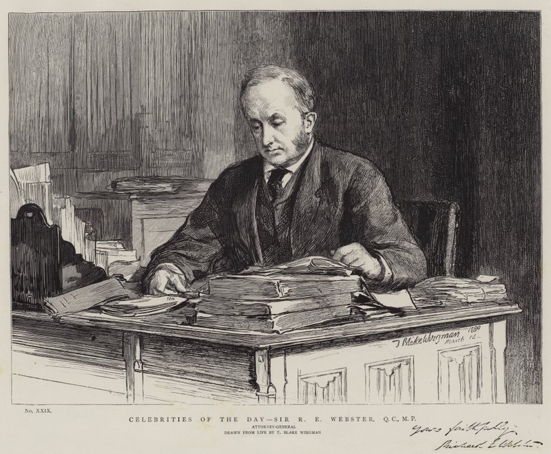 Dagens kjendiser, Sir R E Webster, QC, MP av Theodore Blake Wirgman