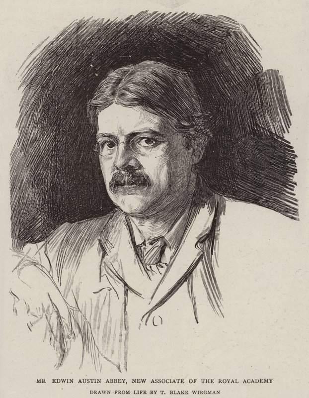 Mr Edwin Austin Abbey, ny medarbeider ved Royal Academy av Theodore Blake Wirgman