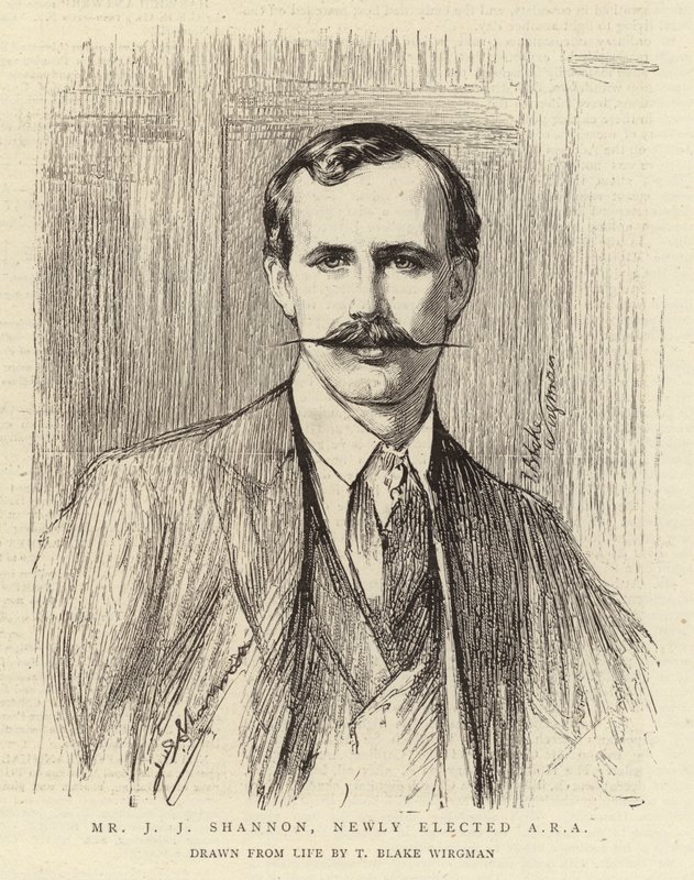 Mr J J Shannon, nyvalgt ARA av Theodore Blake Wirgman