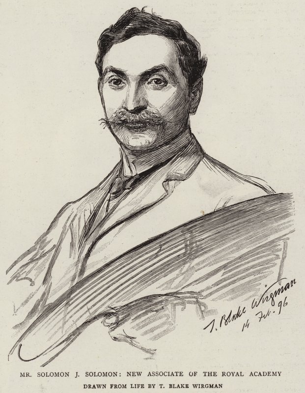 Mr Solomon J Solomon, ny medarbeider ved Royal Academy av Theodore Blake Wirgman